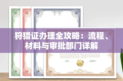 全国狩猎证办理全攻略:流程、材料与审批部门详解
