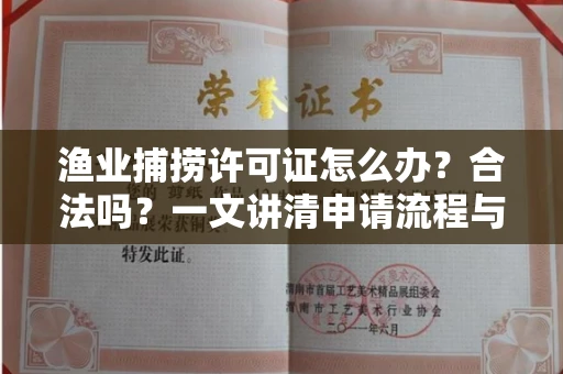 全国渔业捕捞许可证怎么办?合法吗?一文讲清申请流程与合规要点